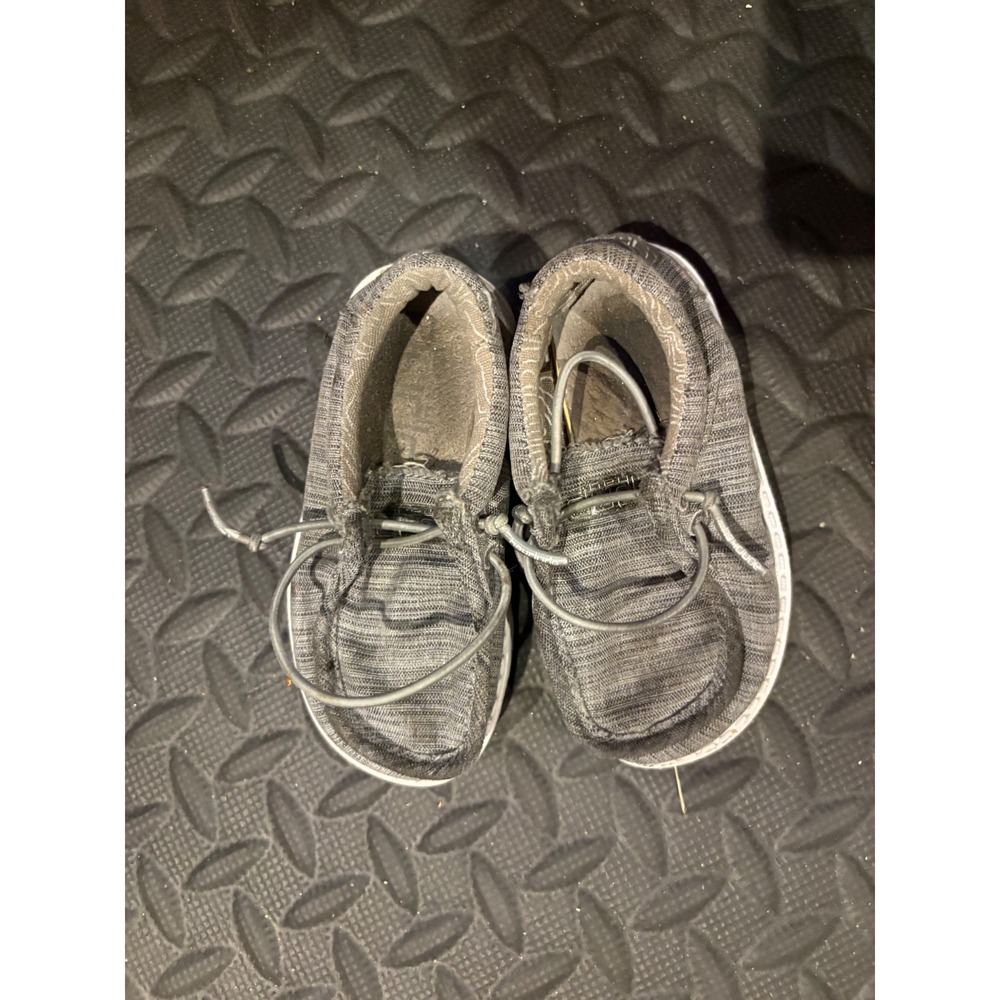 Hey Dude Wally Toddler Linen Stone Grey Slip On Shoes Size K6